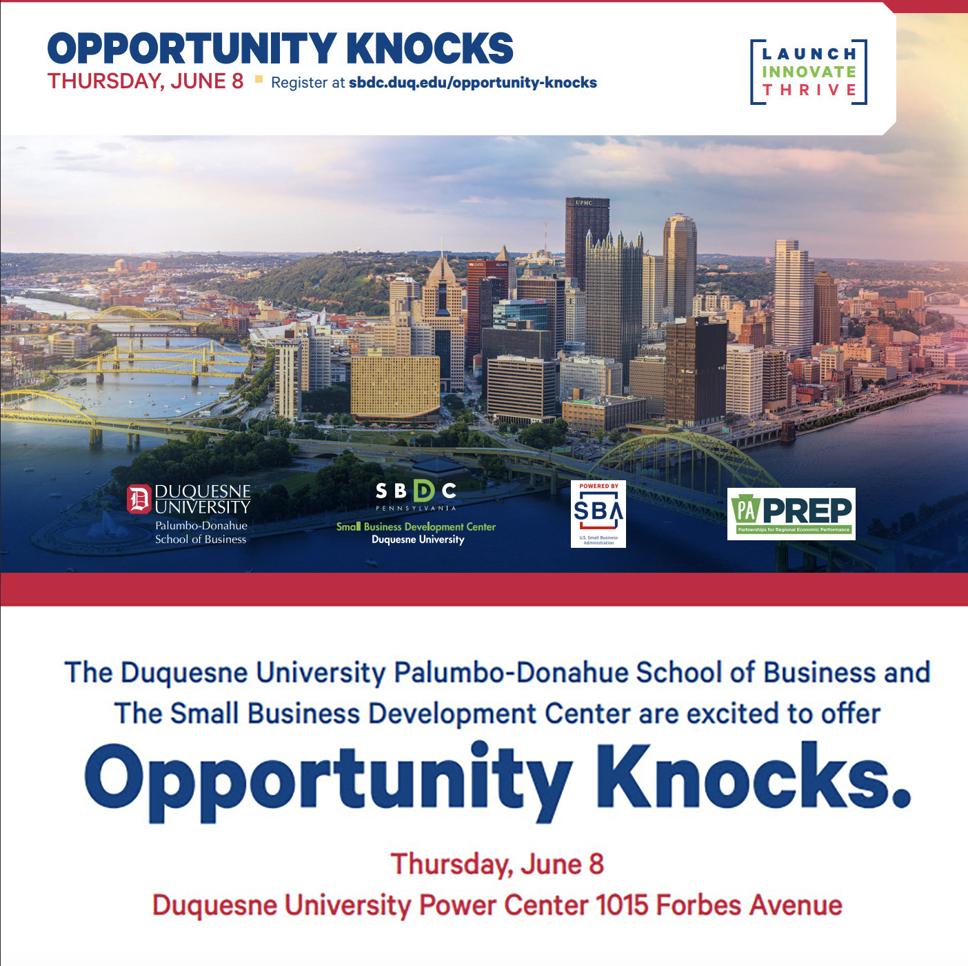 Duquesne Opportunity Knocks Event