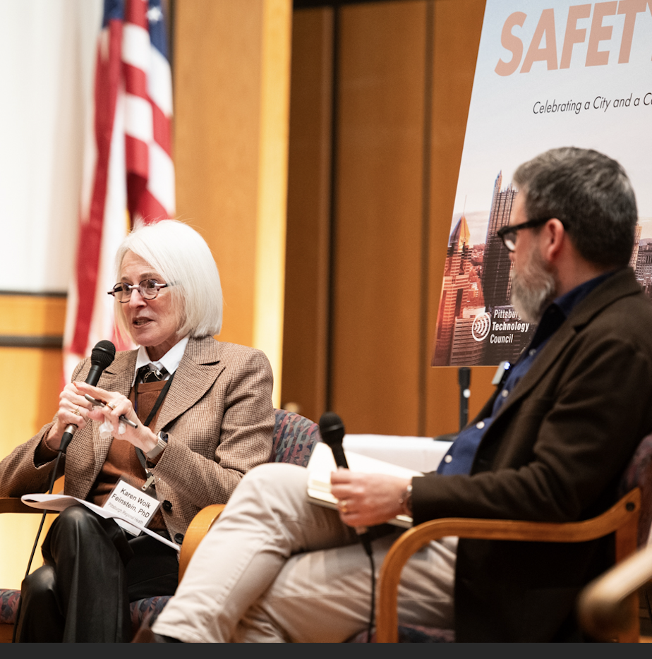 Karen Feinstein and TeleTracking Co-CEO Christopher Johnson discuss the barriers to innovation in health care during a fireside chat.