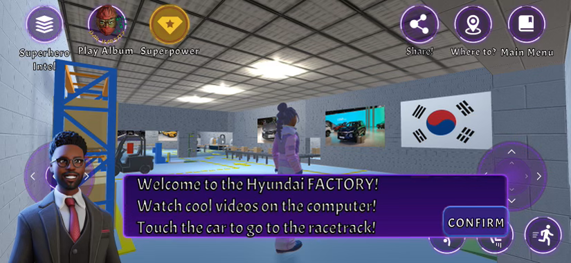 Hyundai factory in the Dah-Varsity Game.