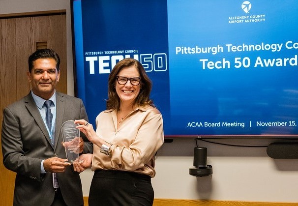 (Left to right: PIT Executive Vice President and CIO Deepak Nayyar and PIT CEO Christina Cassotis)