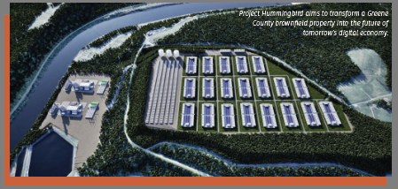 Project Hummingbird aims to transform a Greene County brownfield property into the future of tomorrow’s digital economy.