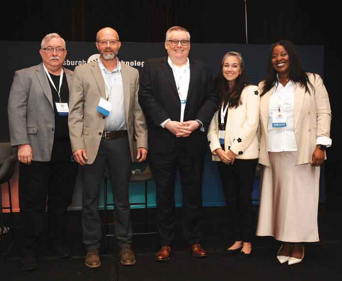 From left: John Franolich, Principal Consultant, Cybersecurity Assessment, Bayer; Ron Reyer, CISO, LKCM Headwater Investments; Matthew Butkovic, Technical Director - CERT Division, Software Engineering Institute | CMU; Alexis Lavi, Cybersecurity Strategy & Enablement, Senior Director, BNY Mellon; and  Brenasia Ward-Caldwell, Security & AI Sr. Solutions Engineer, Microsoft Security