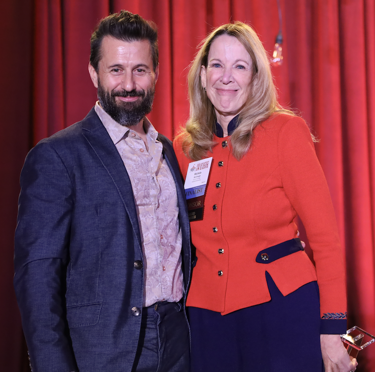 Kindling Culture Agency's Nathan Wadding with solutions4networks Founder Michele McGough.
