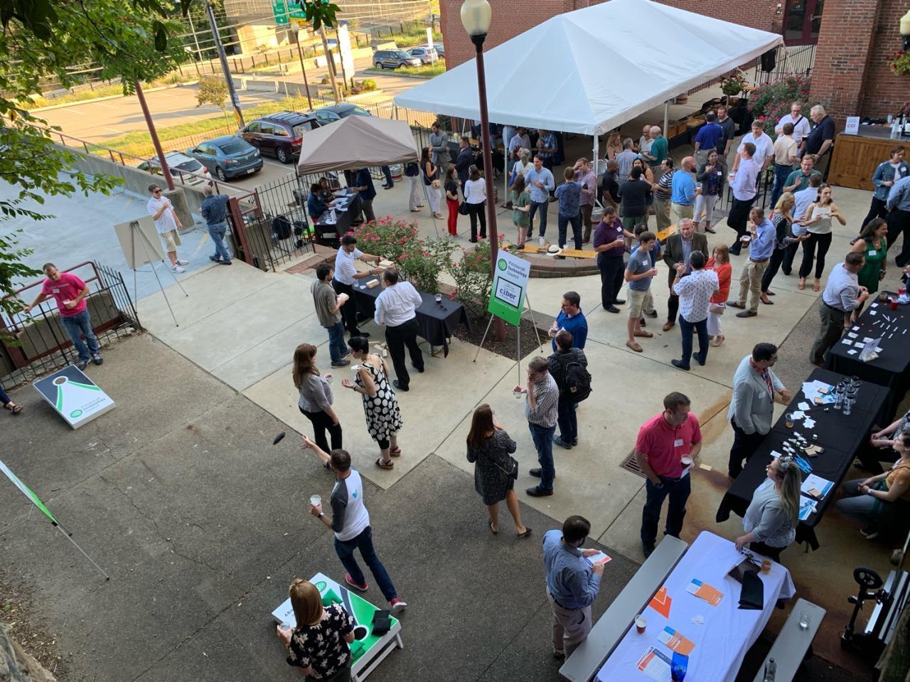 networking at an event